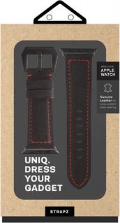 Ремешок Ремешок Uniq Geniune Leather для Apple Watch 42 мм (черный)