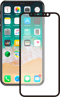 Защитное стекло Защитное стекло Deppa 3D Glass для Apple iPhone X черная рамка