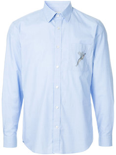 embroidered-patch fitted shirt Gieves & Hawkes