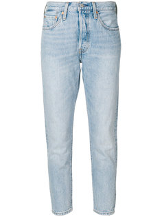 укороченные джинсы с выцветшим эффектом Levis