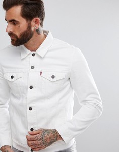 Белая джинсовая куртка Levis - Белый