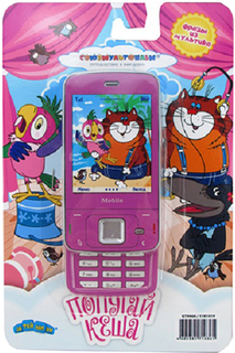 Развивающая игрушка Затейники Телефон Союзмультфильм - Попугай Кеша GT9068 (розовый)