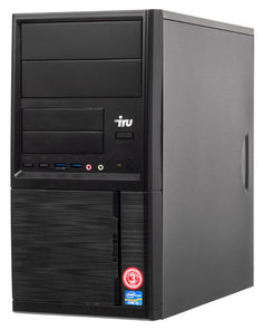 Компьютер IRU Home 312, Intel Pentium G4400, DDR4 4Гб, 500Гб, NVIDIA GeForce GT730 - 2048 Мб, Free DOS, черный [1000775]