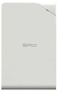 Внешний жесткий диск SILICON POWER Stream S03, 500Гб, белый [sp500gbphds03s3w]