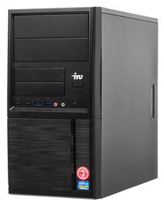 Компьютер IRU Office 313, Intel Core i3 7100, DDR4 8Гб, 1000Гб, Intel HD Graphics 630, Windows 10 Home, черный [1005816]