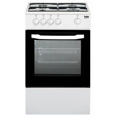 Газовая плита BEKO FCSG 42002 W, газовая духовка, белый