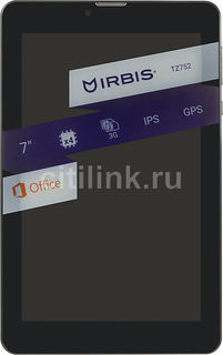 Планшет IRBIS TZ752, 1GB, 16GB, 3G, Android 7.0 черный