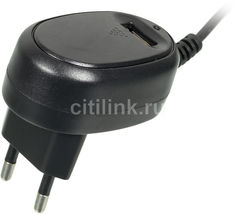 Сетевое зарядное устройство GINZZU GA-3208UB, USB, microUSB, 1.3A, черный