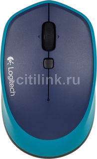 Мышь LOGITECH M335 оптическая беспроводная USB, синий [910-004546]