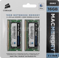 Модуль памяти CORSAIR CMSA16GX3M2A1333C9 DDR3 - 2x 8Гб 1333, SO-DIMM, Ret
