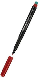 Ручка капиллярная Faber-Castell Multimark (152521) 1.0мм красные чернила