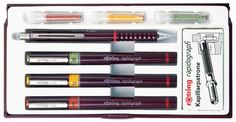 Набор рапидографов Rotring Combi Junior Set S0699480 в компл.:0.25/0.35/0.5мм/аксессуары