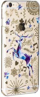 Клип-кейс Deppa Art Case New Year для Apple iPhone 6 Plus/6S Plus рисунок "Олень" + защитная пленка (прозрачный с рисунком)