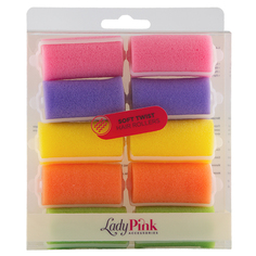 Бигуди поролоновые `LADY PINK` FOAM D 30 разноцветные 10 шт