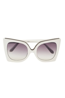Белые солнцезащитные очки Linda Farrow x No.21