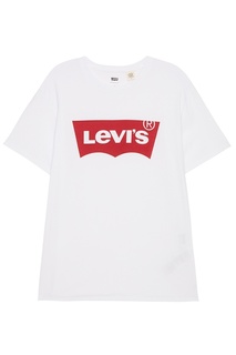 Белая футболка с логотипом GRAPHIC SET-IN NECK Levis