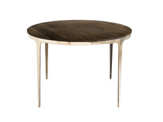 Стол круглый ring table без покрытия (glow) коричневый 73.0 см.