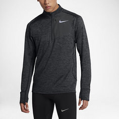Мужская беговая футболка с длинным рукавом и молнией до середины груди Nike Therma Sphere Element
