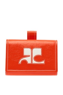 Красная поясная сумка с логотипом Courreges