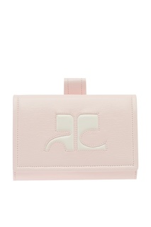 Поясная сумка светло-розового цвета с логотипом Courreges