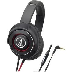 Наушники Audio-Technica ATH-WS770 iS black/red