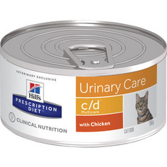 Консервы Hills Prescription Diet c/d Urinary Care Milticare with Chicken с курицей диета при профилактике МКБ для кошек 156г (9451) Hills