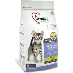 Сухой корм 1-ST CHOICE Kitten Healthy Start Chicken Formula с курицей для котят 5,44кг (102.1.203)