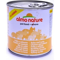 Консервы Almo Nature Classic Adult Cat with Chicken and Salmon с курицей и лососем для кошек 280г (3777)