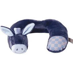 Игрушка мягкая Nattou Подголовник Neck pillow Alex & Bibiou Ослик 321372