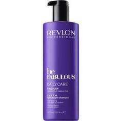Revlon Professional Be Fabulous Daily Care Fine Hair Lightweight Shampoo Ежедневный уход для тонких волос очищающий шампунь 1000 мл