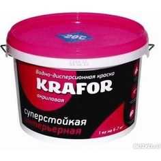 Краска в/д KRAFOR интер. суперстойкая 40кг.