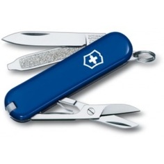 Нож-брелок victorinox classic 0.6223.2 58 мм, 7 функций, синий