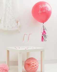 Розовый воздушный шар 36 дюймов с кисточками Ginger Ray - Мульти