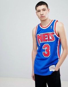 Синяя майка Mitchell & Ness NBA New Jersey - Синий