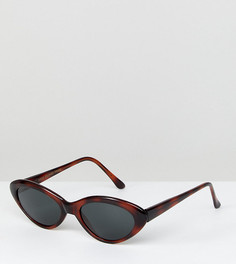 Черепаховые солнцезащитные очки кошачий глаз Reclaimed Vintage Inspired эксклюзивно для ASOS - Коричневый