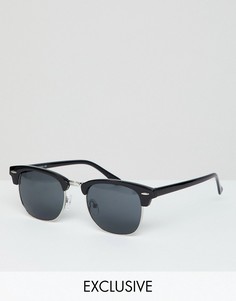 Черные солнцезащитные очки в стиле ретро Reclaimed Vintage Inspired эксклюзивно для ASOS - Черный
