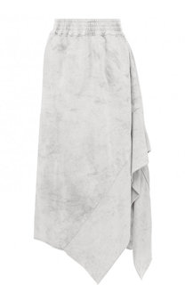 Хлопковая юбка асимметричного кроя с эластичным поясом Roque