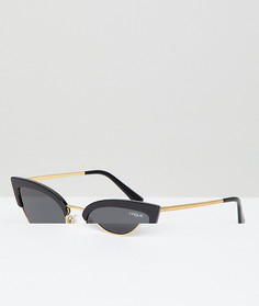 Черные солнцезащитные очки «кошачий глаз» Vogue - Черный