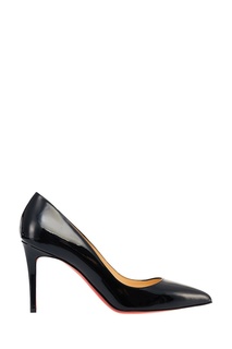 Лакированные черные туфли Pigalle 85 Christian Louboutin