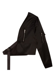 Черная асимметричная куртка Moma 3.Paradis