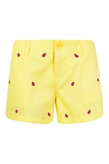 Желтые шорты с вышивкой Ralph Lauren Children