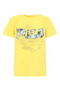 Желтая футболка с пальмами Ralph Lauren Children