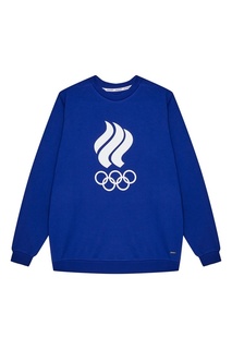 Синий свитшот с олимпийской символикой Zasport