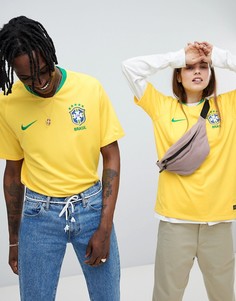 Желтая рубашка Nike Football Brazil Home Stadium 893856-749 - Желтый