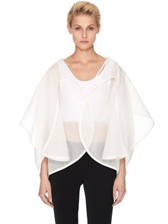 Укороченная куртка из полупрозрачного материала Issey Miyake