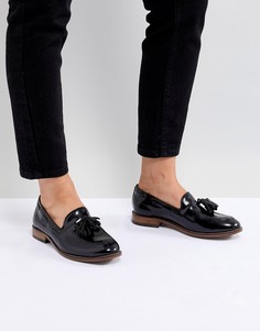 Кожаные туфли на плоской подошве с кисточками H By Hudson - Черный