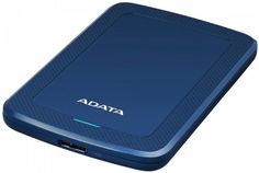 Внешний жесткий диск A-DATA HV300, 4Тб, синий [ahv300-4tu31-cbl]
