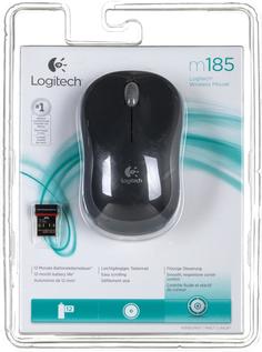 Мышь Logitech Wireless mouse M185 (серый)