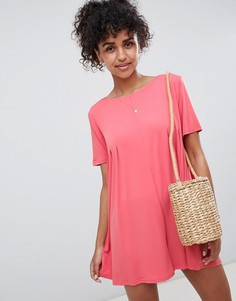 Платье-футболка QED London - Розовый
