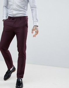 Узкие фактурные брюки Harry Brown - Красный